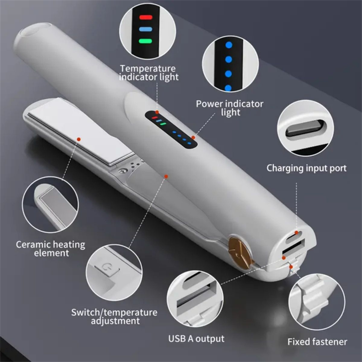 Rechargeable Portable Hair Straightener