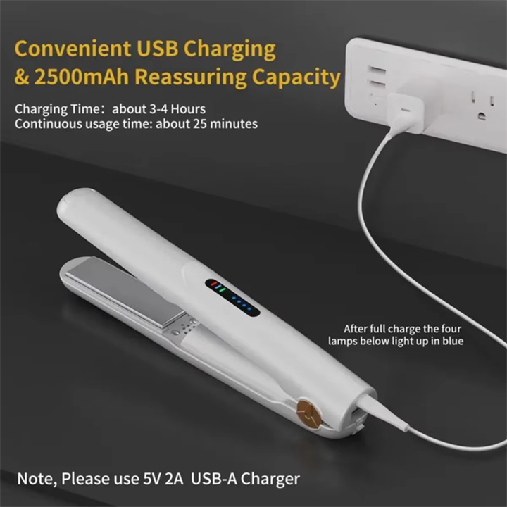 Rechargeable Portable Hair Straightener